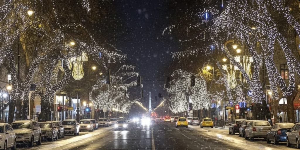 Andrassy Avenue Winter Lights 1