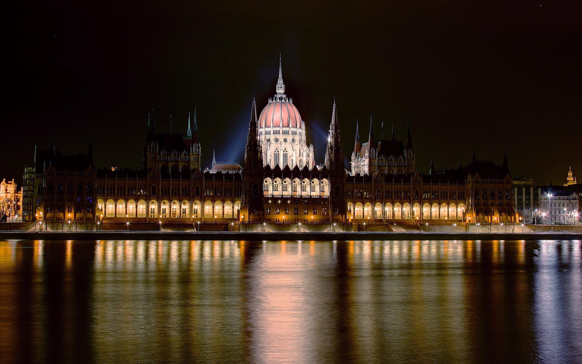 Budapest Parliament at night