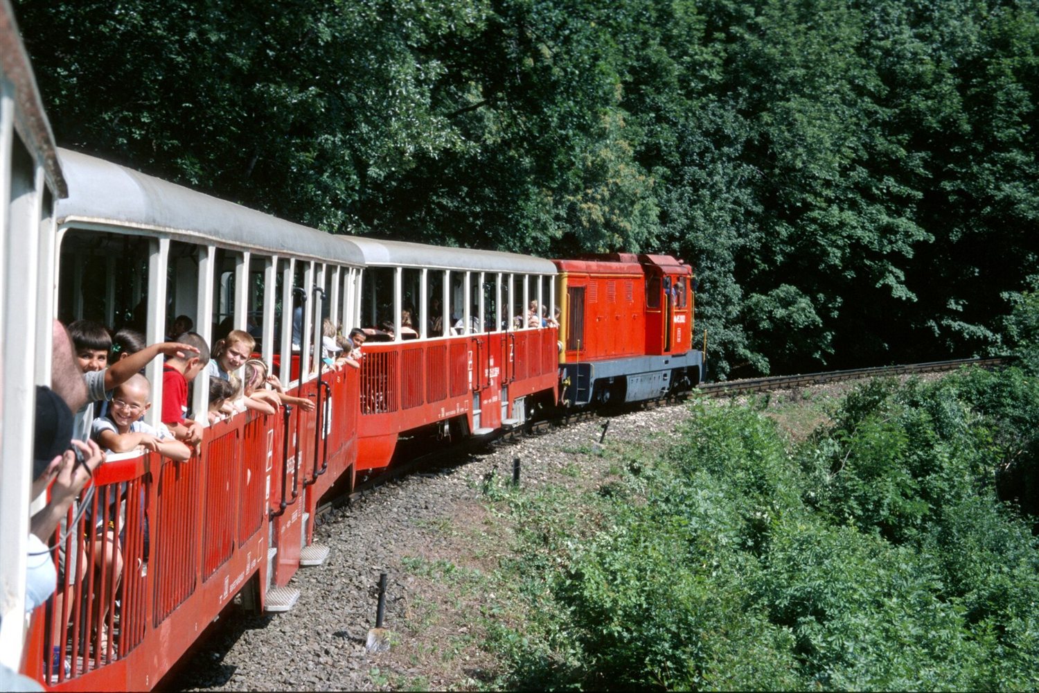 Train of the Budapest Children’s Railway in the Buda Hills