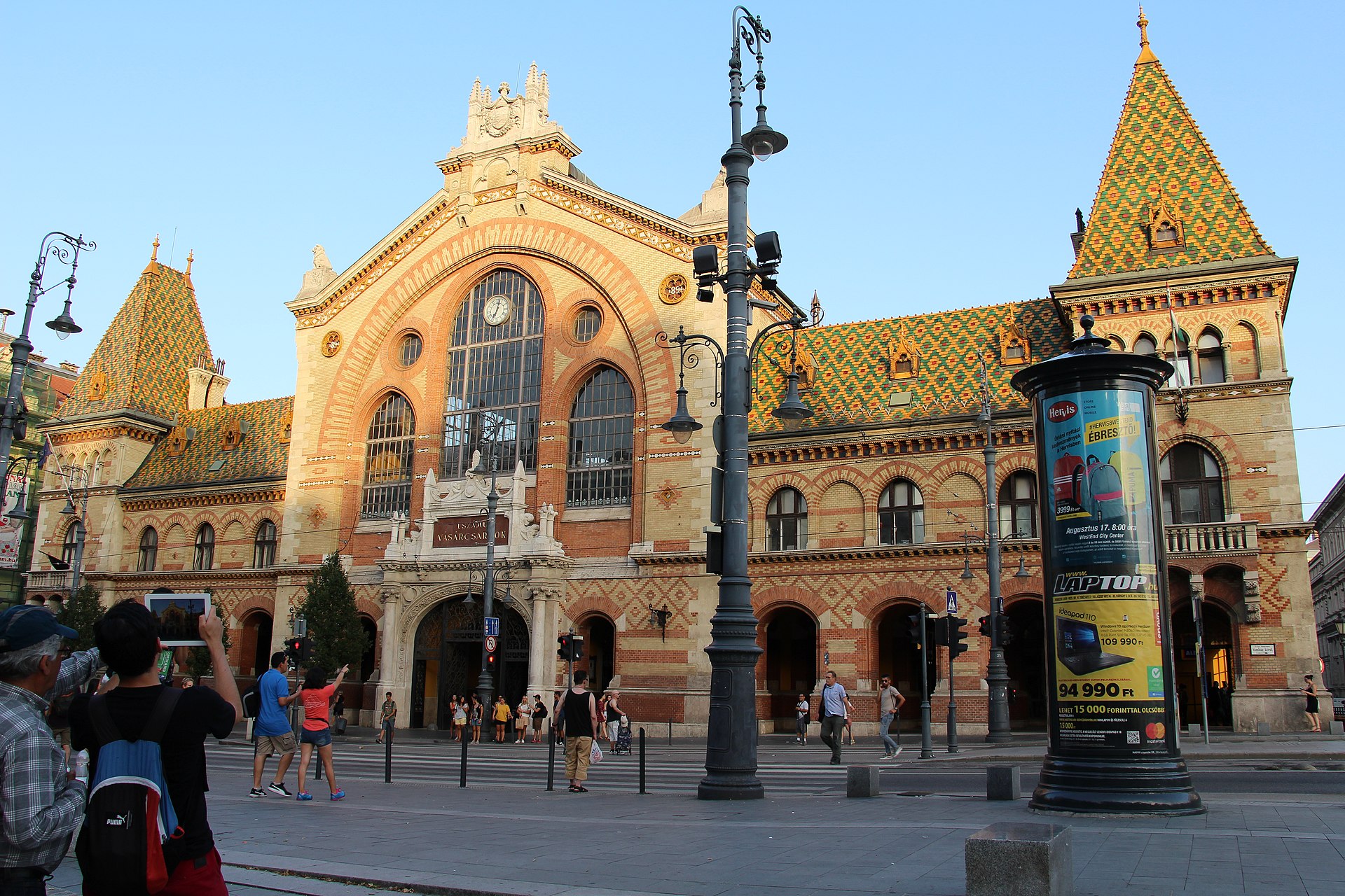 The Great Market Hall (Nagyvásárcsarnok) at Fővám tér in Budapest, the landmark that HiBeef sits next to
