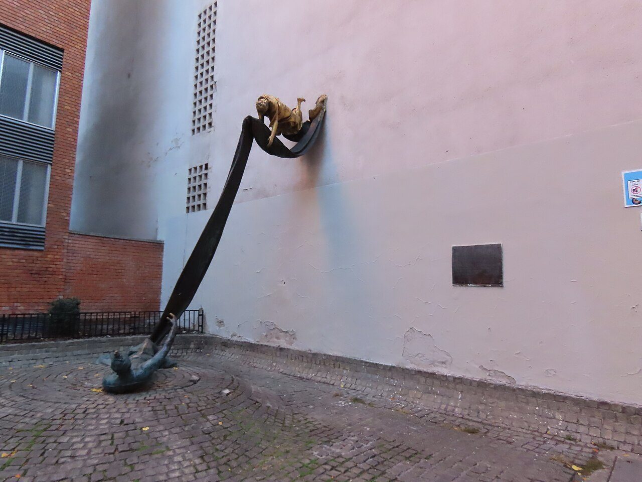 The Carl Lutz memorial on Dob utca in Budapest’s Jewish Quarter