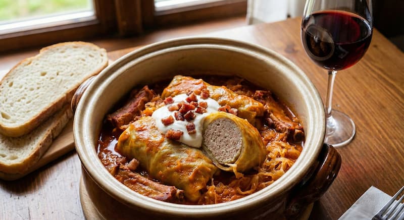Töltött káposzta (stuffed cabbage)