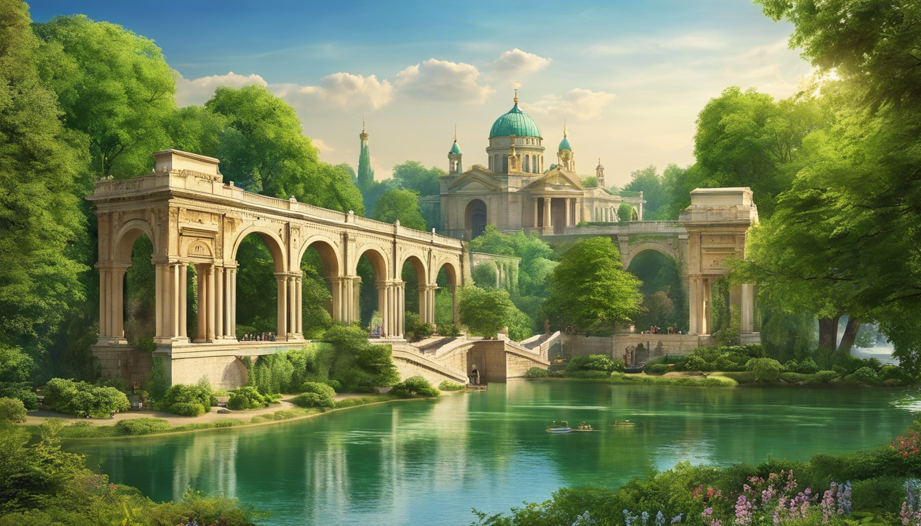 Margaret Island green parks and recreational facilities along the Danube in Budapest