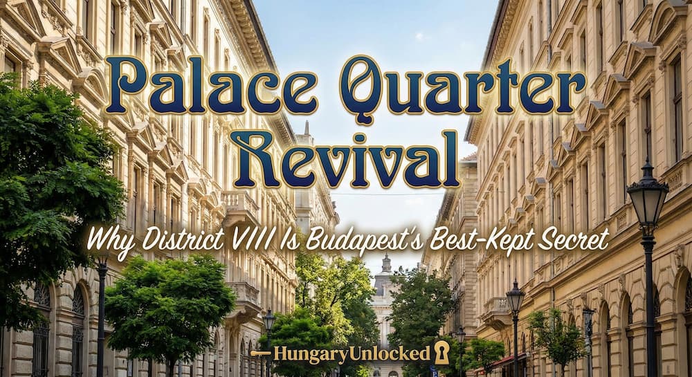 Palace Quarter Revival Why District VIII Is Budapest's Best-Kept Secret