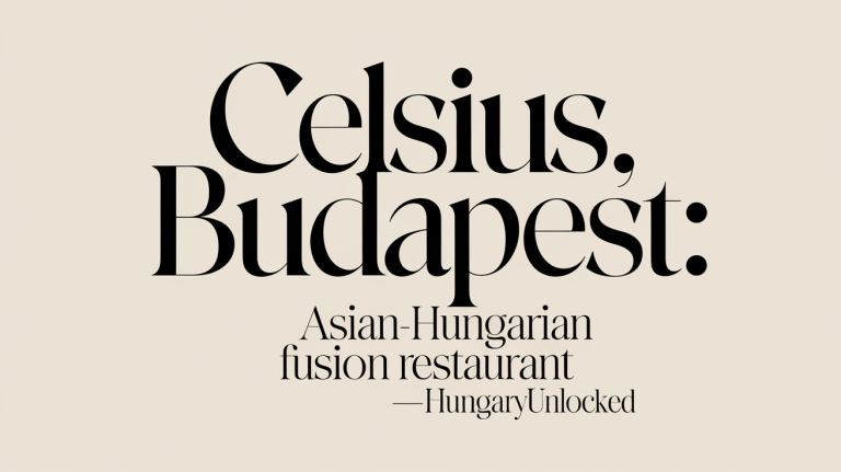 Celsius Budapest: Asian-Hungarian Fusion Restaurant - HungaryUnlocked - HungaryUnlocked travel blog header