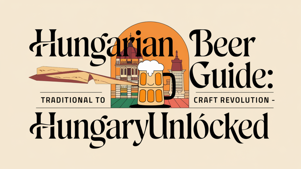 Hungarian Beer Guide: Traditional to Craft Revolution - HungaryUnlocked - HungaryUnlocked travel blog header
