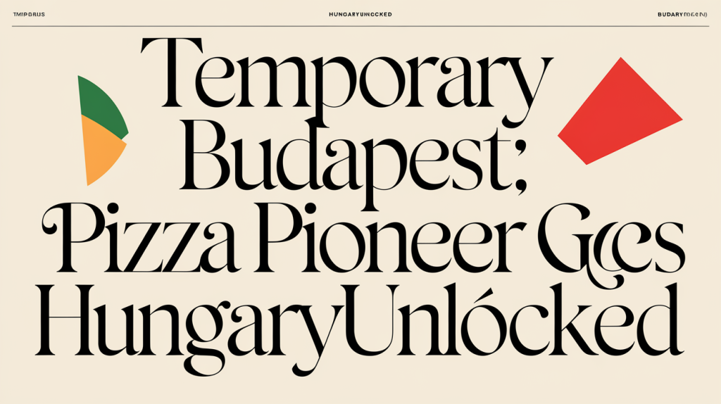 Temporary Budapest: Pizza Pioneer Goes Thin - HungaryUnlocked - HungaryUnlocked travel blog header